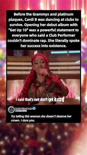 The True Story of How Cardi B Spoke Success into Existence #CardiB #GetUp10 #rap #SuccessStory