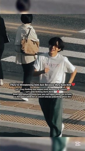Protect Taehyung, I've reported it because I'm worried about him. #bts #taehyung #kimtaehyung