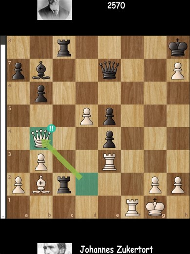 The Most Beautiful Attack of the 19th Century Played in the London 1883 tournament, this game became known as “Zukertort’s Immortal” thanks to its unforgettable queen sacrifice and flawless attacking sequence. A defining moment in 19th‑century chess. #chess #chesscommunity #fyp #chesshistory #brilliancy #ViralChess #brilliancy