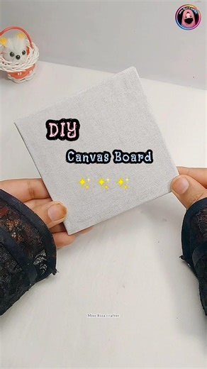 DIY Canvas Board 😱 | How to make Canvas at Home #shorts #diy #youtubeshorts