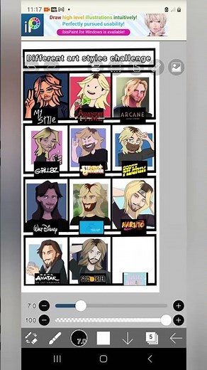 Different art style challenge #artstyle #artchallenge #speedpaint