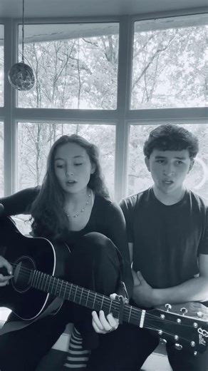 got my brother to sing with me 🥳 500 Miles-Peter, Paul, and Mary/Hedy West #cover #singer #twins