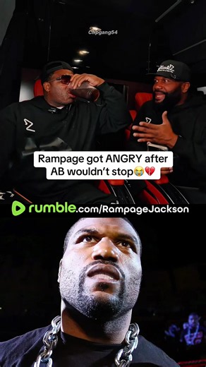 Rampage got ANGRY after AB wouldn’t stop😭💔 #rampagejackson #rampage | therampage