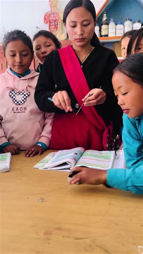 Practically teaching students how to make a magnet through the stroking method❤️🤗#students #class6 #creatorsearchinsight