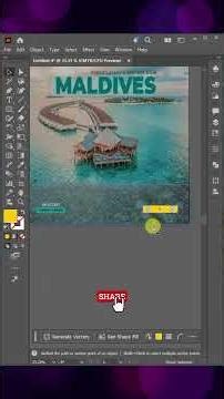 Travel Banner Design in Illustrator (Trending Style!) #shorts #design #banner #illustration #viral