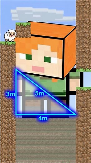 Mathematics vs. Minecraft Minigame Short-The Pythagoras' Theorem