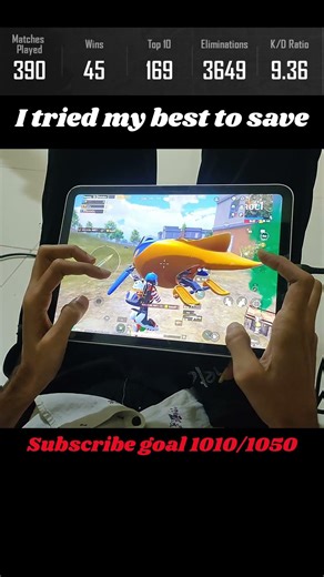 Magic of 1 granade clutch in iPad 11 generation gaming iPad #bgmi #pubg #shorts #gaming #pubgmobile