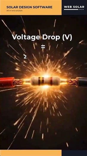 How to calculate DC voltage drop ? #solardesign #solar #solartips