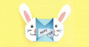 Easter Kids Craft: DIY Origami Bunny Box