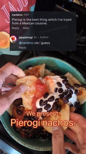 22K views · 334 reactions | ¡Ayyeee pierogi! But honestly pierogi nachos are muy deliciosos, don't eat these while other people are watching. Add an egg and call it brunch? | Jaju Pierogi | Facebook