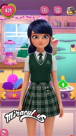MARINETTE COSPLAY BY MY TALKING ANGELA 🐞#angela2 #disney #marinette