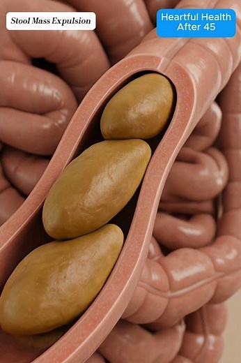 Colon Transit Animation | Multiple Stool Masses Compressed and Expelled for Gut Health