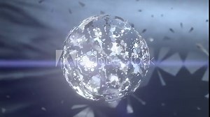 Beautiful Abstract Mirrorball. Seamless Loop. ProRes 30fps.