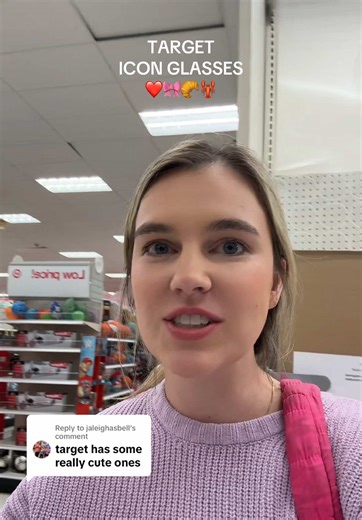 Replying to @jaleighasbell Target has some cute options too for icon glasses!! #targetfinds #iconglasses #valentinesday #targetmusthaves #shopwithme