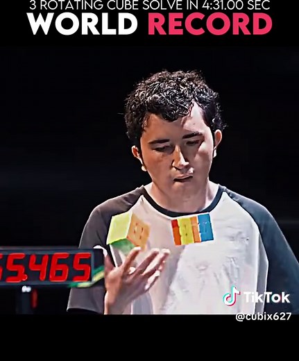 Rubik's Cube Solving While Juggling World Record