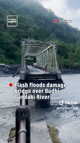 Flash floods and landslide damage in Gorkha, Nepal