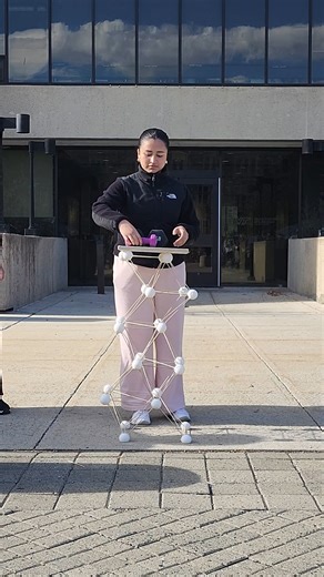 Virginia Tech School of Architecture on Instagram: "In Assistant Professor Ramtin Haghnazar’s class, students explore the relationship between geometry, material behavior, and structural performance through hands-on testing and computational analysis. In this exercise, each student designed and fabricated a 3-foot column with a cantilevered element to introduce both axial and bending forces. Using Karamba 3D, a parametric structural simulation tool, they evaluated their designs digitally before 