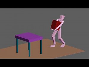 重いものを持ちあげるモーション / Lift heavy objects motion 3DSMAX