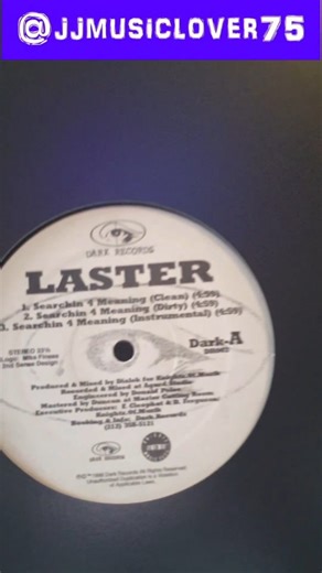 Another slice of fantastic vinyl for the collection! Laster - Searching 4 Meaning [1998] | Jason James
