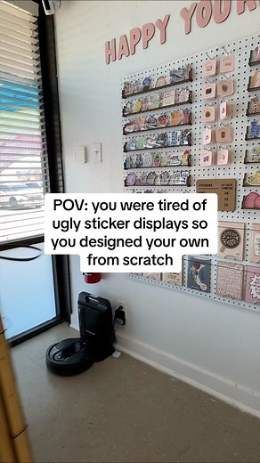 Creative DIY Sticker Display for Pop-Up Markets