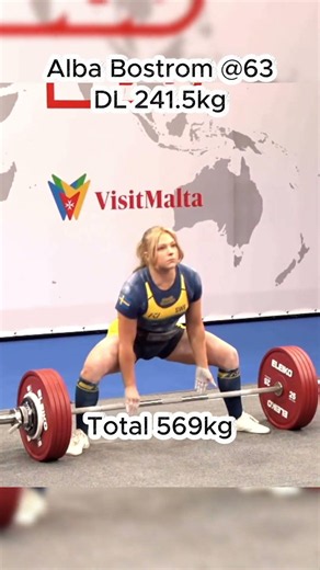 2026 IPF World Open Classic Powerlifting Championships Total 569kg by Alba Bostrom @63