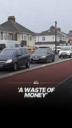 Cycle lane branded 'waste of money' after being barely used