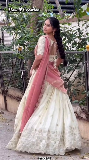 Wedding Lehenga ✨ Latest Lehenga Designs 2025 l Off White Lehenga #shorts #bridesmaids #lehenga
