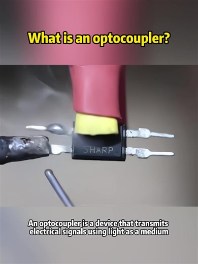 What is an optocoupler #integratedcircuit #ic #fyp #electroniccomponents #optocoupler