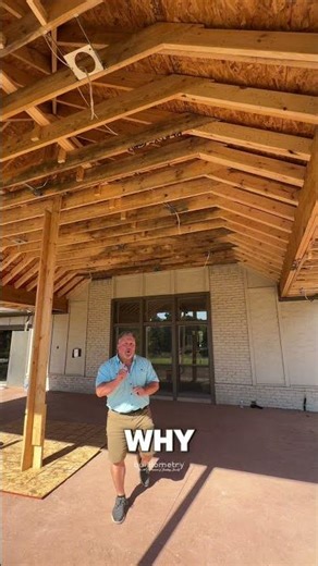 Spanning the patio rafters