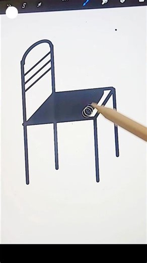 How to Draw a 3D Chair in Procreate | Easy Digital Art Tutorial