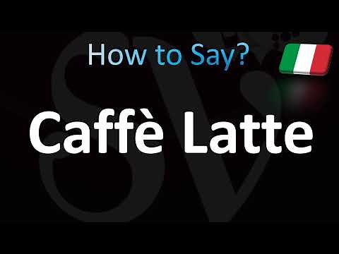How to Pronounce ''Caffè Latte'' Correctly! (Italian, Coffee)
