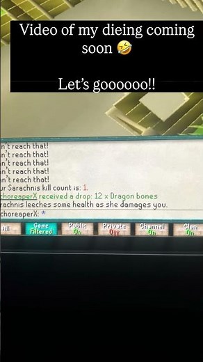 👏👏👏 Sarachnis Kill for the Win #osrs #oldschoolrunescape #runescape