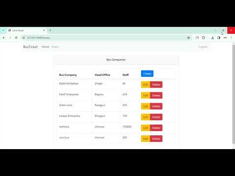 Bus Ticket Booking in Django Python