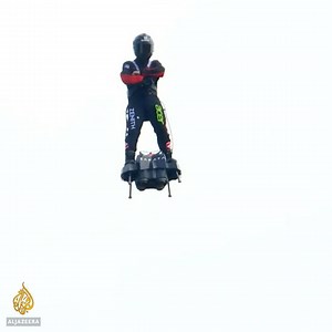 153K views · 2.3K reactions | Frank Zapata, nicknamed ‘Flyman’, failed in his attempt to fly from France to the UK on a jet-powered flyboard. | Al Jazeera English | Facebook