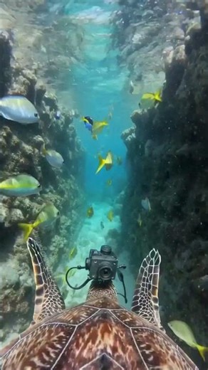 POV: You’re a Sea Turtle Swimming Through the Ocean #pov
