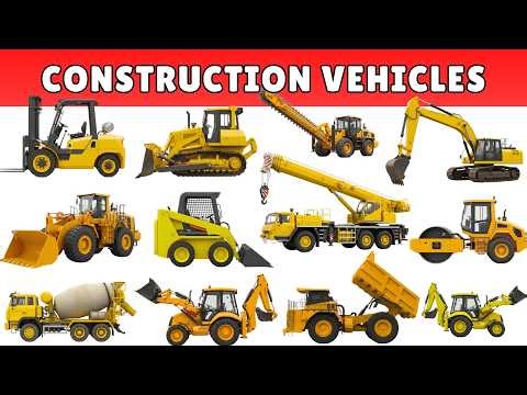Big Construction Vehicles for Children | Learn Big Machines for Kids