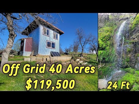 Off The Grid - Land For Sale In California - Waterfall, Well, Pond, Utility Shed, Orchard