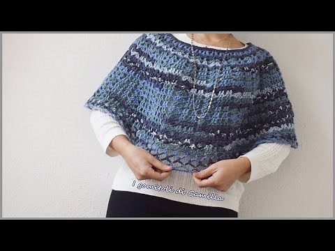 Mantella semplicissima a uncinetto