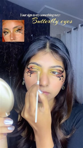 Butterfly makeup tutorial🦋✨ | Pinterest inspired makeup #butterflymakeup #makeupinspo #cutemakeup
