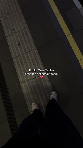 Danke Oma für den schönen Sonnenaufgang: Liebesbotschaft an die Großmutter