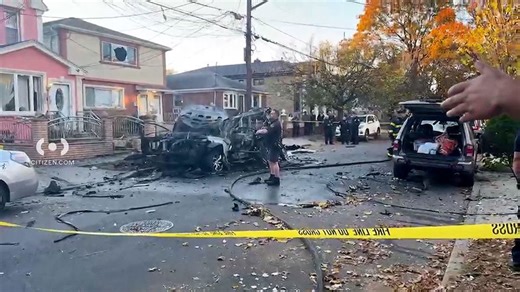 Watch: Dramatic video shows the moment a car explodes in NYC