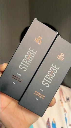 Sotrue strobe illuminating cream - Pink 💖 and Gold ✨ #sotrue #strobecream
