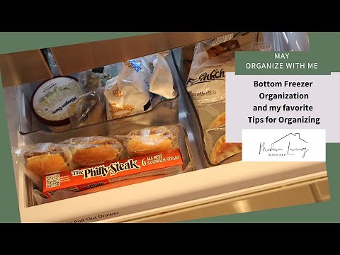 Bottom Drawer Freezer Organization and My Favorite Tips | ORGANIZE WITH ME
