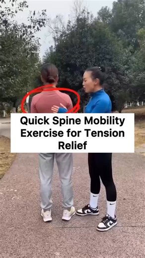 eco.tonic | Wellness & Vitality on Instagram: "Quick Spine Mobility Exercise for Tension Relief 👉🏻If you want to improve your posture more quickly and reveal Discover your body’s potential — link in bio."