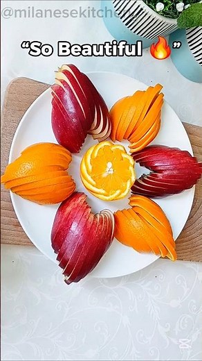 “Beautiful Fruit Platter 🍎🍊| Easy Decoration Idea #shorts”