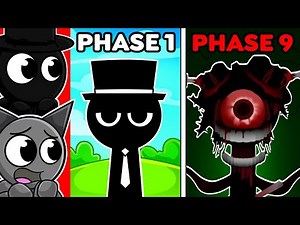 The SCARIEST MR. BLACK SPRUNKI Phases!
