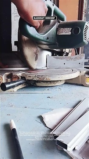 Precision Aluminum Frame Cutting | Daily Workshop Productivity#shorts