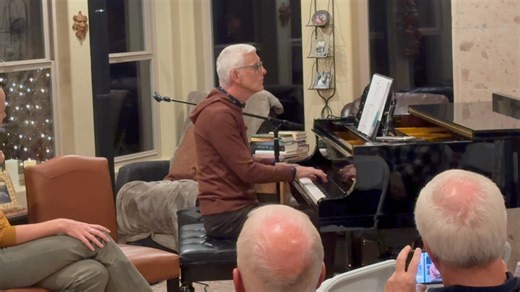 A reflection from Shasta Nelson: For someone who has spent his life being a perfect musician, it takes courage to sit down at a piano these days when Alzheimer’s indiscriminately pauses and alters how his brain works. Maybe not as much just to play for us at home, but certainly for a concert his friends hosted for him last weekend. He worked harder than I’ve ever seen—hours of practice, printing out music he’s never needed before, scribbling notes, rehearsing chords, doing everything he could to