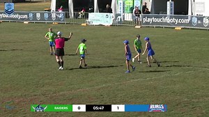 "Here's Tamiana he's the danger man. He's the bloke they have to watch the Rebels" Joel Caine's early call comes to fruition as Tamiana Fatiaki scores for Touch Football ACT #jnreregionals #touchfooty | NSW Touch Football
