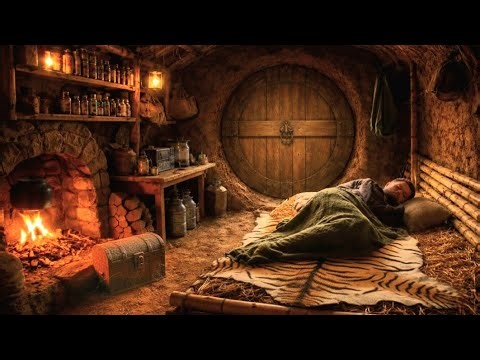 How I built the most secret bunker inside a mountain | Solo bushcraft